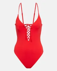 Melissa Odabash Costume intero Nerano con lacci Rosso