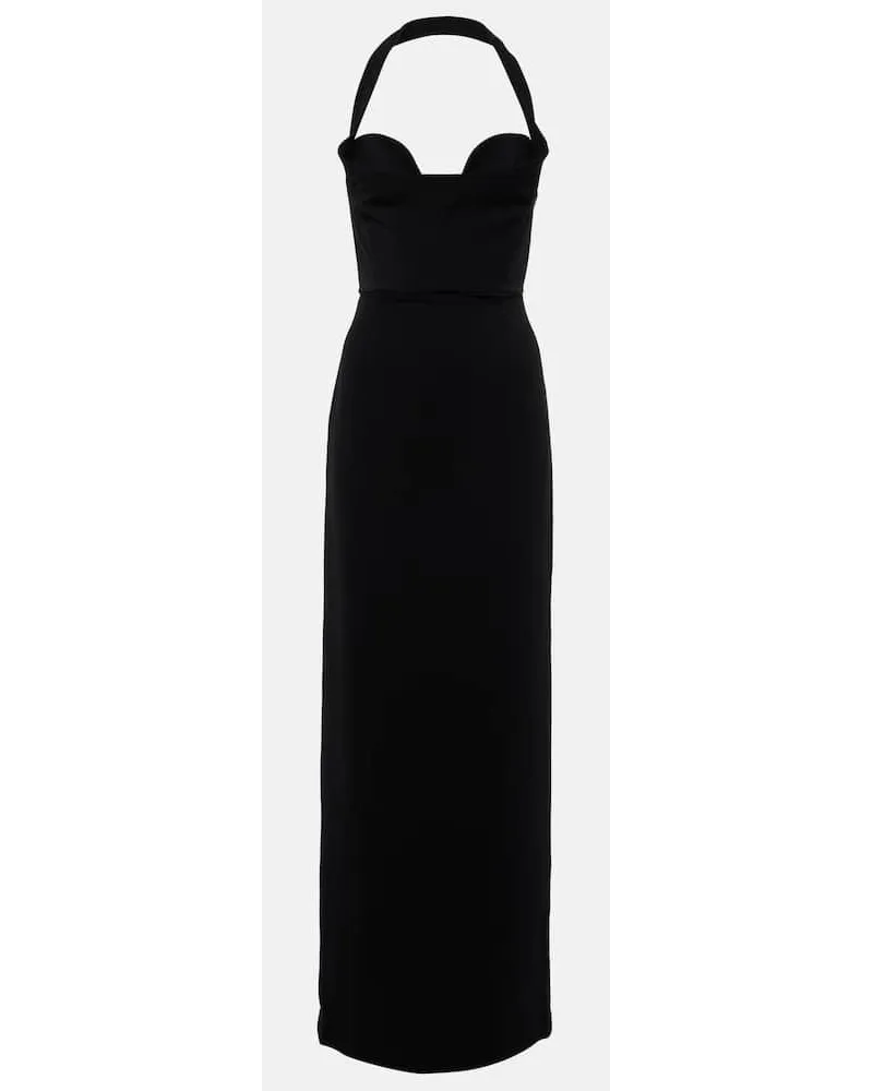 Solace London Abito lungo Serina Nero