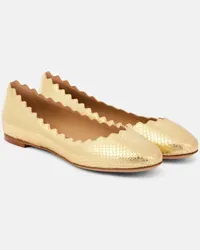 Chloé Chloé Ballerine Lauen in pelle stampata Oro