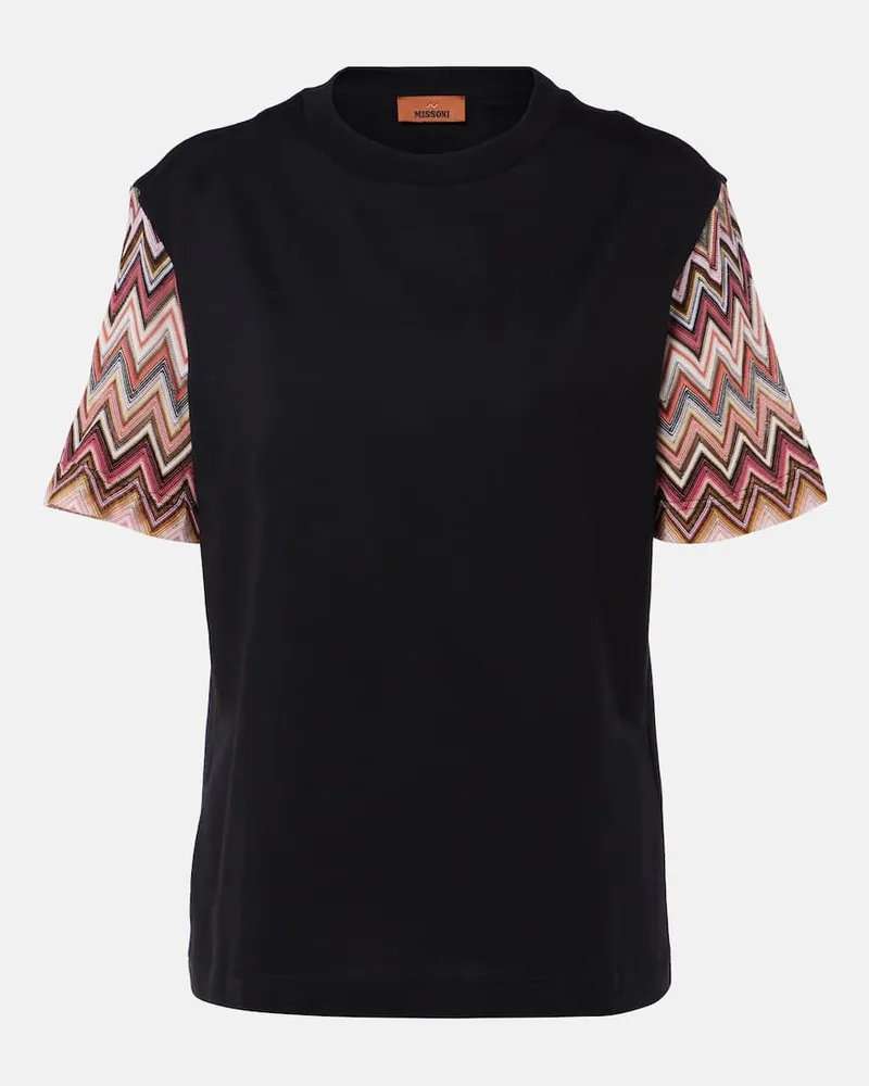 Missoni T-shirt in cotone Nero