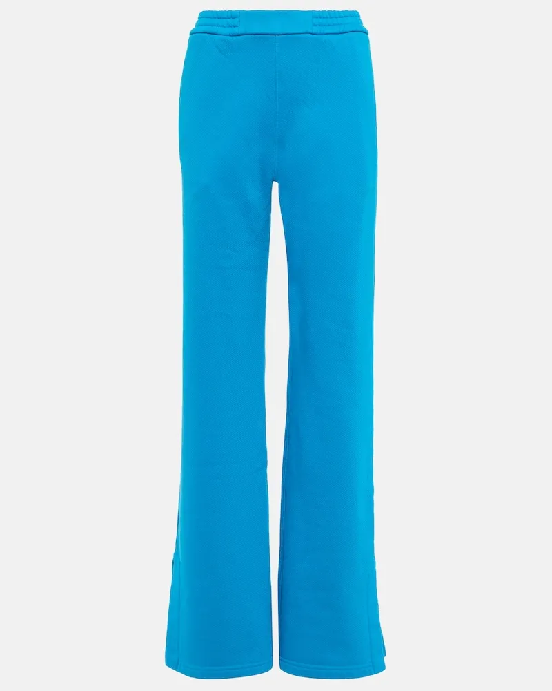 OFF-WHITE Pantaloni sportivi in cotone con logo Blu