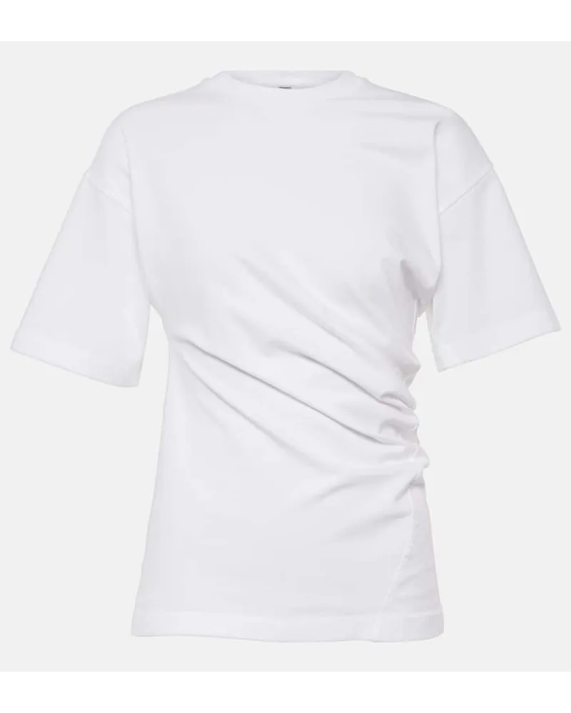 Totême T-shirt in jersey di cotone Bianco