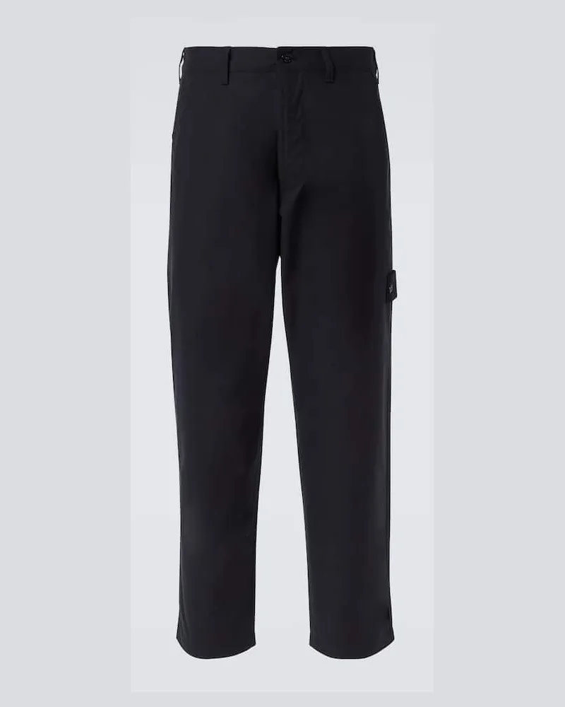 Stone Island Pantaloni regular Ghost in cotone Blu