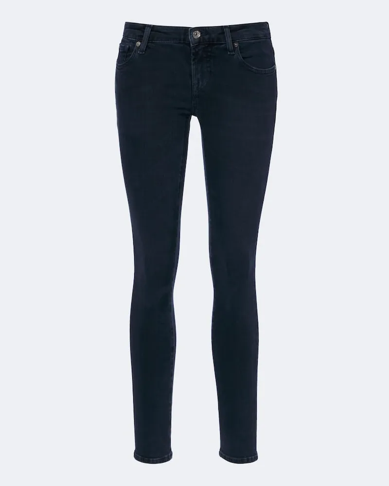 7 for all mankind Jeans skinny Inkstone a vita bassa Blu