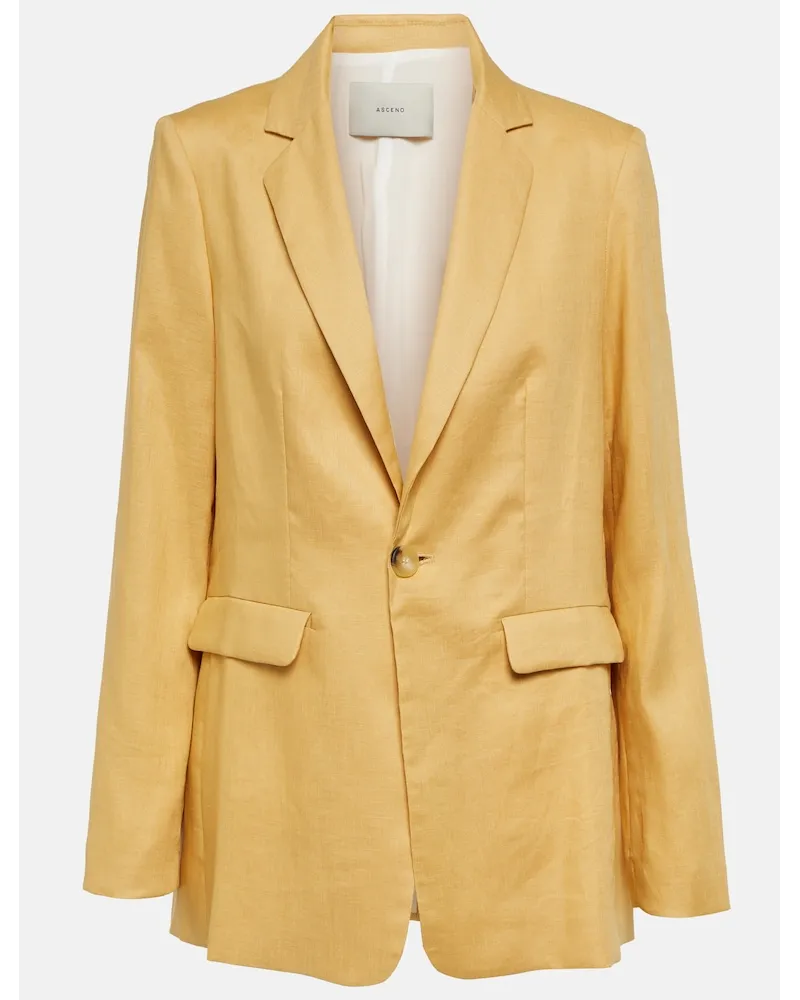 ASCENO Blazer Azores in lino Beige