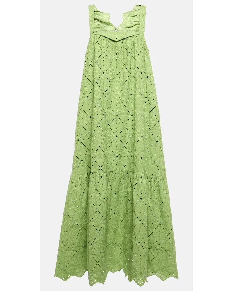 Dorothee Schumacher Abito lungo in misto cotone Verde