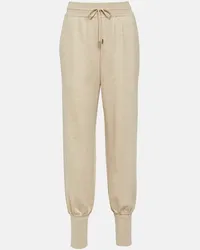 Loro Piana Pantaloni sportivi in cashmere Beige