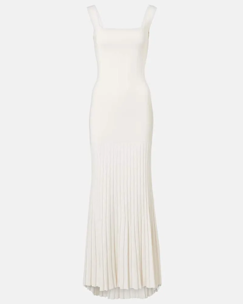 GALVAN Bridal - Abito lungo Atalanta in raso Bianco