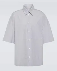 Bottega Veneta Camicia in cotone a righe Bianco