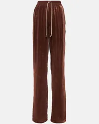 Rick Owens Pantaloni Dietrich a gamba larga Marrone