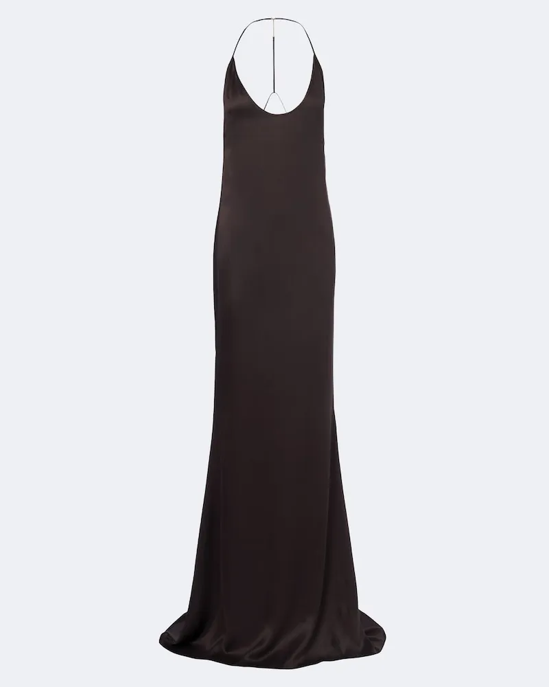 Tom Ford Abito lungo in seta Marrone
