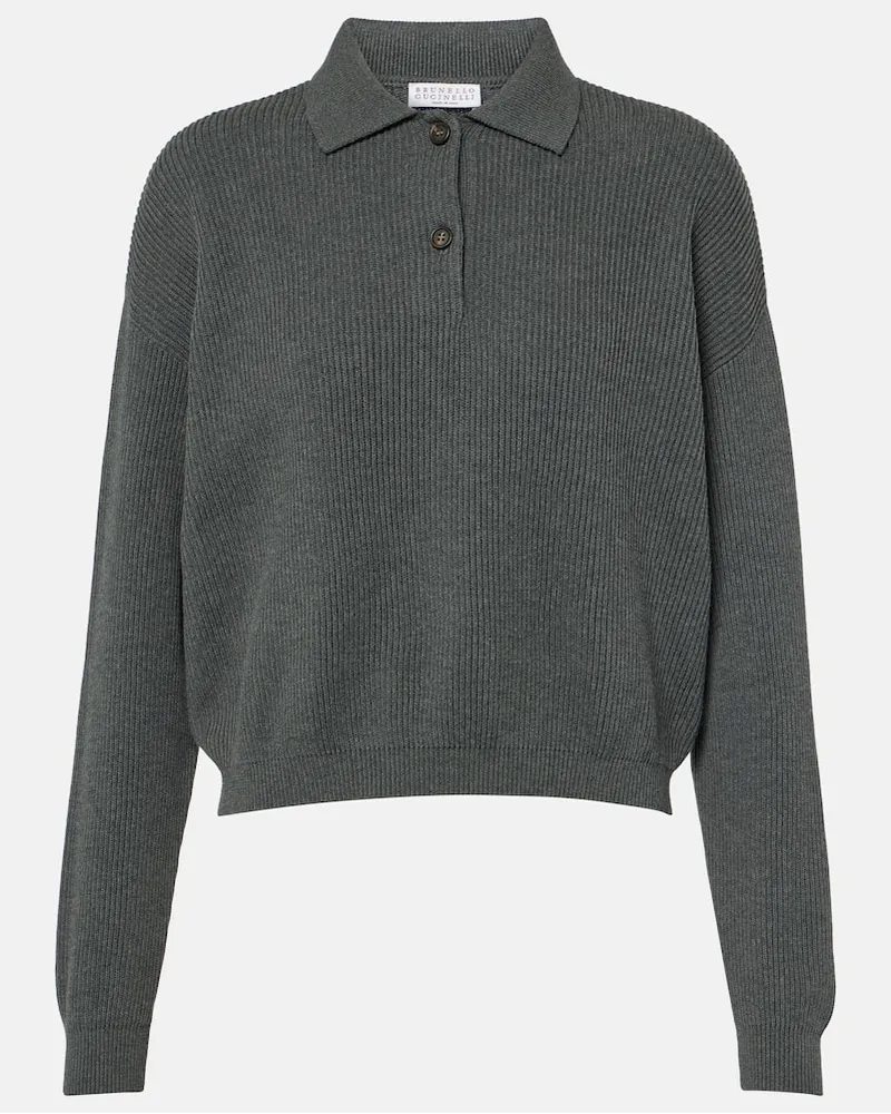 Brunello Cucinelli Polo in cotone Grigio