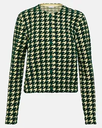 Burberry Cardigan in misto cotone pied-de-poule Multicolore