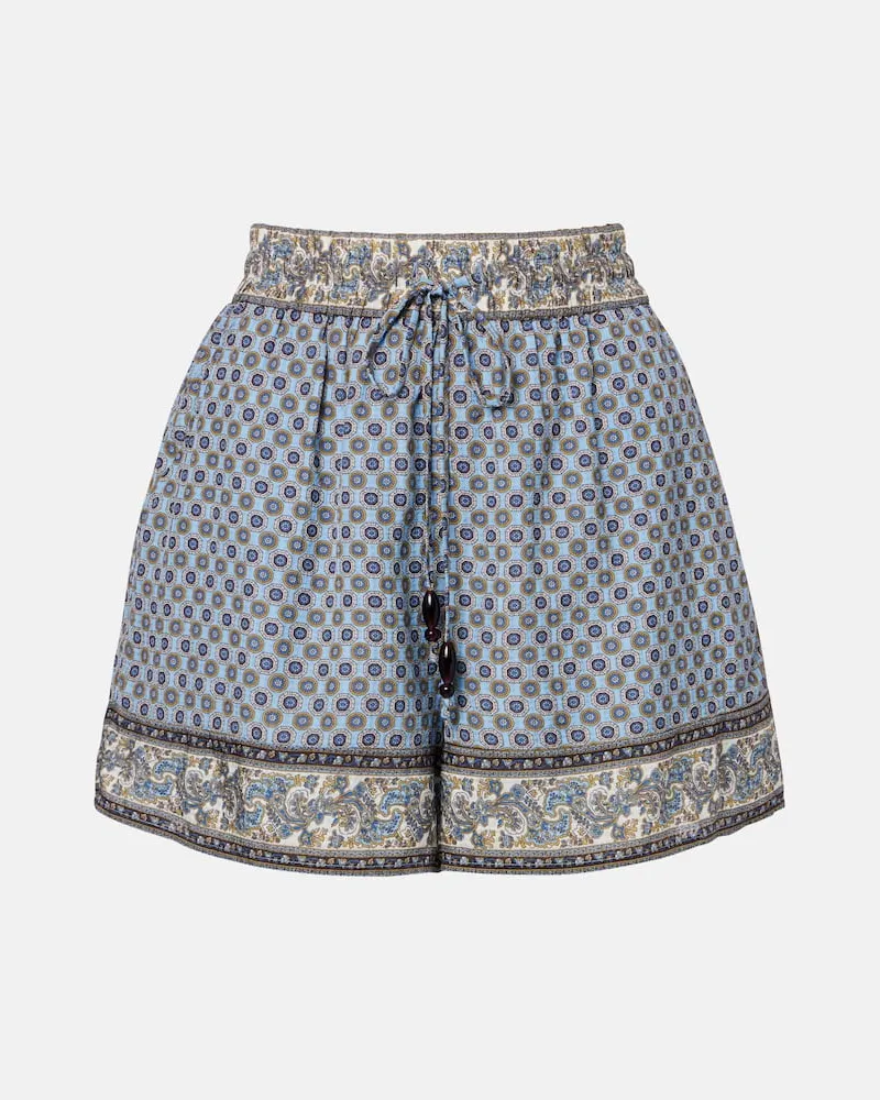 Veronica Beard Shorts Vivaldi con stampa Blu