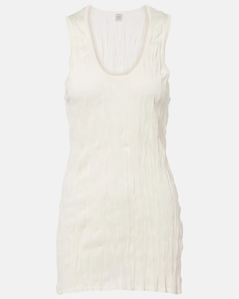Totême Tank top plissÃ Bianco