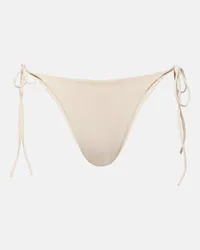 Magda Butrym Slip bikini a vita bassa Beige