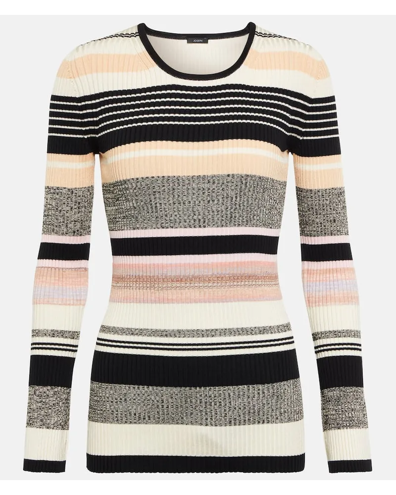 Joseph Top a maniche lunghe a righe Multicolore