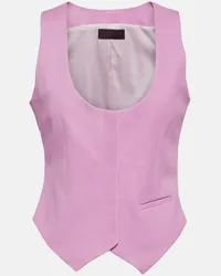 Stouls Gilet Adrian in pelle Rosa