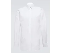 Givenchy Camicia 4G in popeline di cotone Bianco