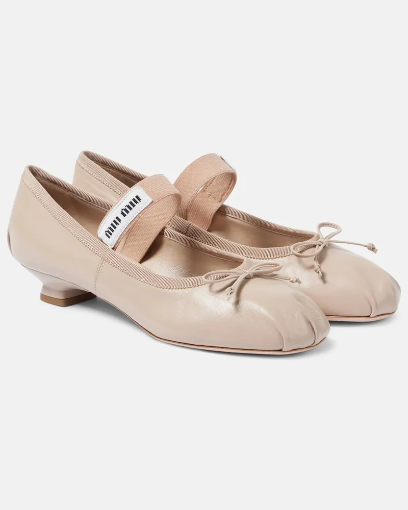 Miu Miu Pumps Mj in pelle Beige