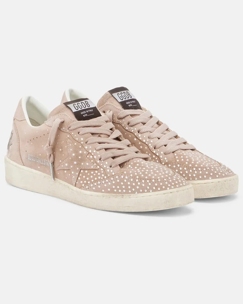 Golden Goose Sneakers Ball Star in suede Rosa