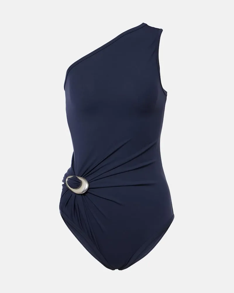 Bottega Veneta Costume intero monospalla Blu