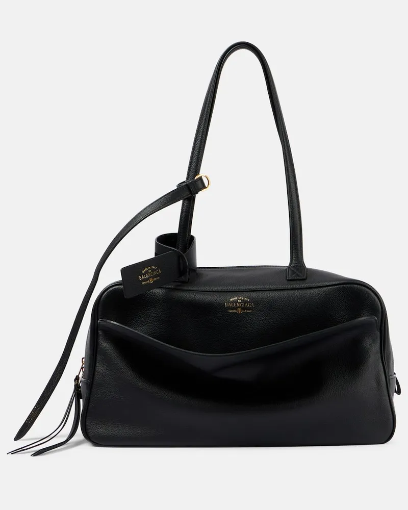 Balenciaga Borsa a spalla Carrie Medium in pelle Nero