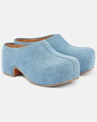 Dries van Noten Mules in denim Blu