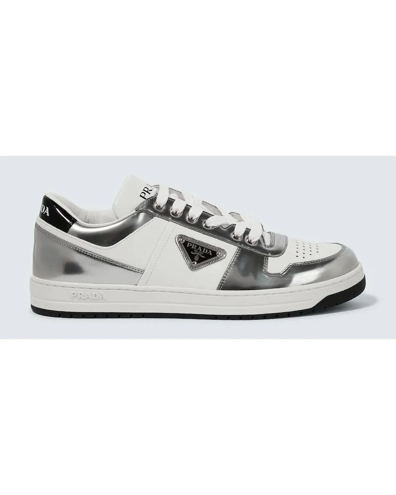 Prada Sneakers Downtown in pelle Bianco