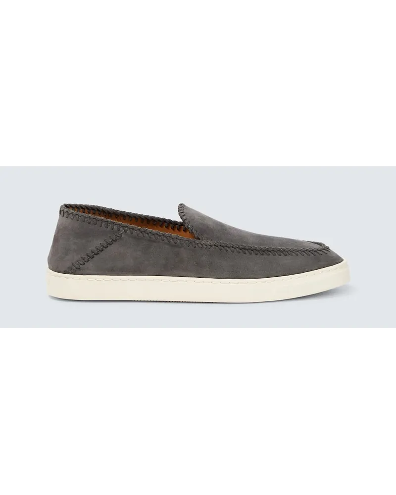Giorgio Armani Slip-on in suede Grigio