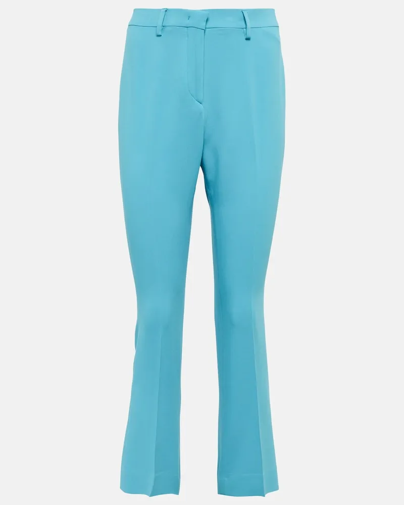 Etro Pantaloni regular a vita alta Blu