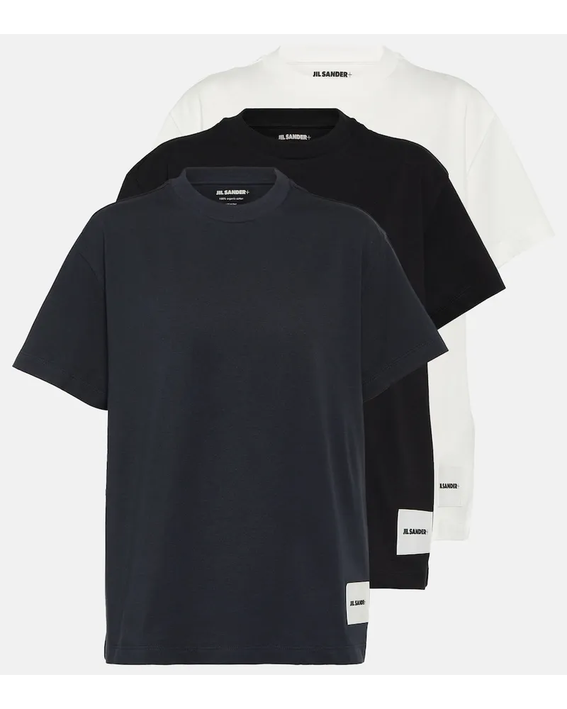 Jil Sander Set di 3 T-shirt in jersey di cotone Multicolore