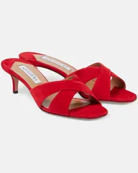 Aquazzura Sandali Divine 50 in suede Rosso