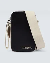 Jacquemus Borsa Le Cuerda Vertical in pelle Nero