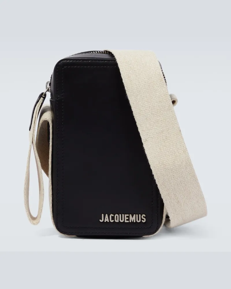 Jacquemus Borsa Le Cuerda Vertical in pelle Nero