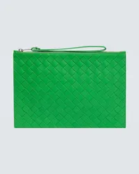 Bottega Veneta Bustina in pelle Intrecciato Verde