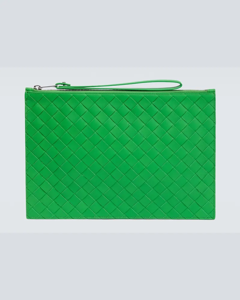 Bottega Veneta Bustina in pelle Intrecciato Verde
