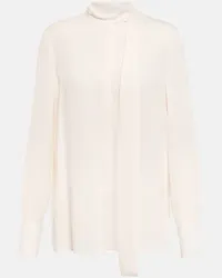 Valentino Garavani Blusa in seta Neutro