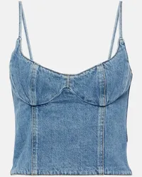 Magda Butrym Bustier di jeans Blu