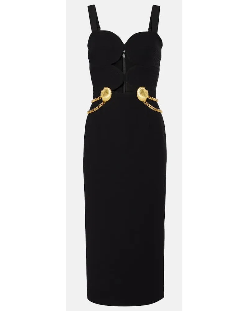 Rebecca Vallance Abito midi Chelsea con cut-out Nero