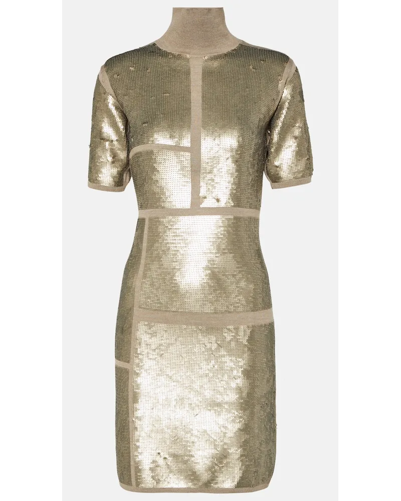 Joseph Miniabito in misto lana con paillettes Beige