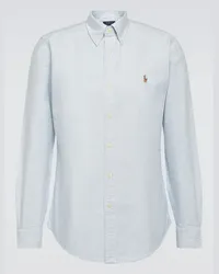 Ralph Lauren Camicia Oxford in cotone con logo Blu