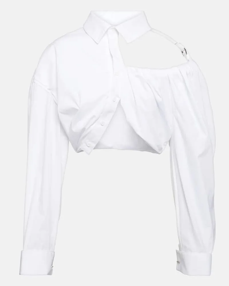 Jacquemus Camicia cropped Galliga Rosso