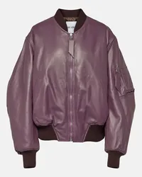 ATTICO Bomber Anja in pelle Viola