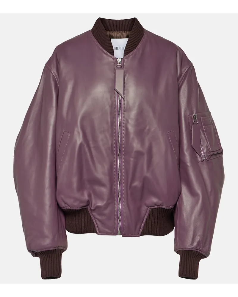 ATTICO Bomber Anja in pelle Viola