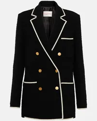 Valentino Garavani Blazer VLogo in tweed Nero