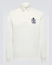 Ralph Lauren Polo in jersey di cotone con ricamo Bianco