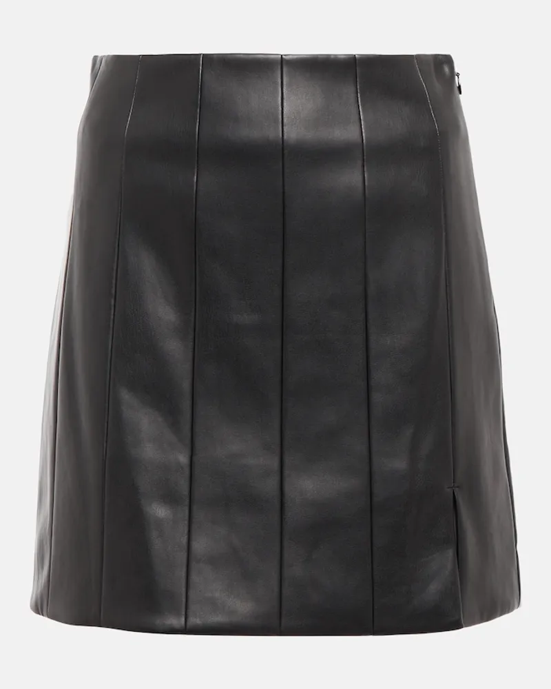 STAUD Minigonna Wells in similpelle Nero