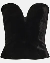 Roland Mouret Bustier in velluto Nero