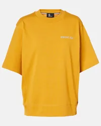 Moncler T-shirt in jersey di cotone Giallo